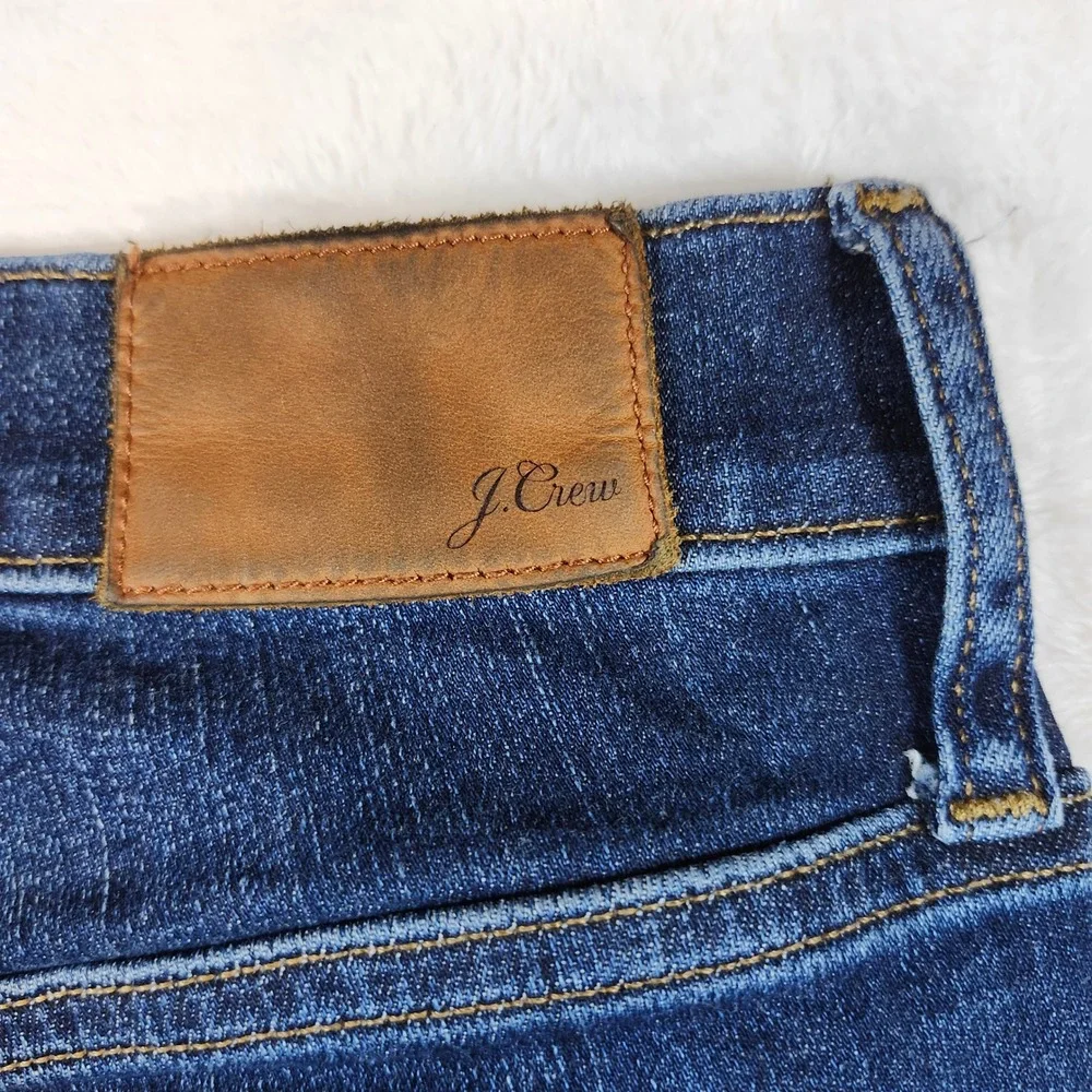 J.Crew Billie Demi Boot Crop Jeans Womens 24 Dark Wash Excellent Button‎ 9
